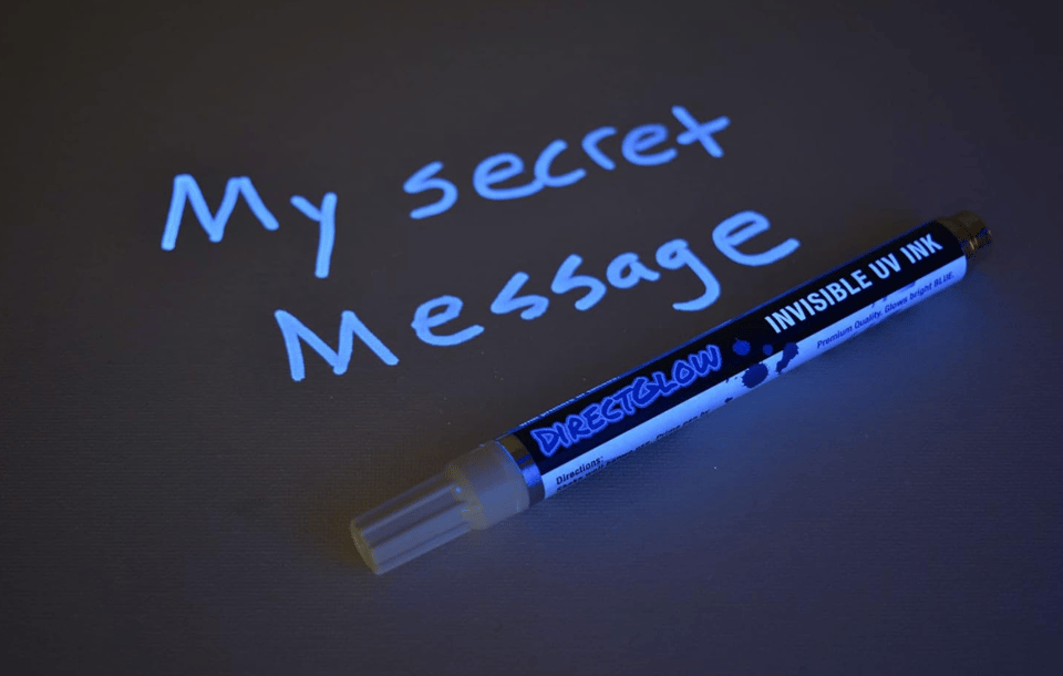 invisible ink demo
