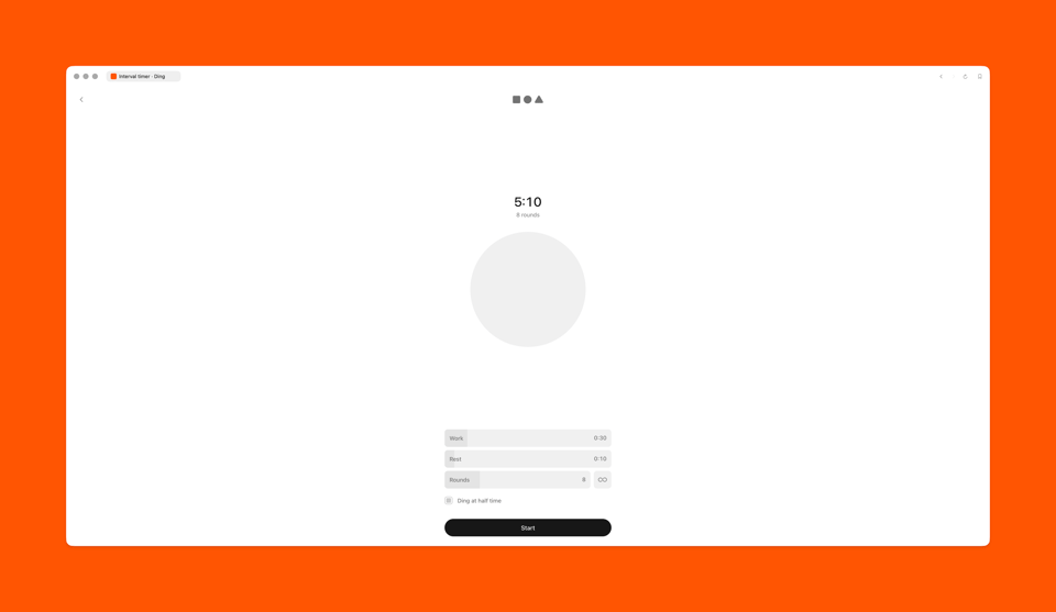 Starting a timer in Ding