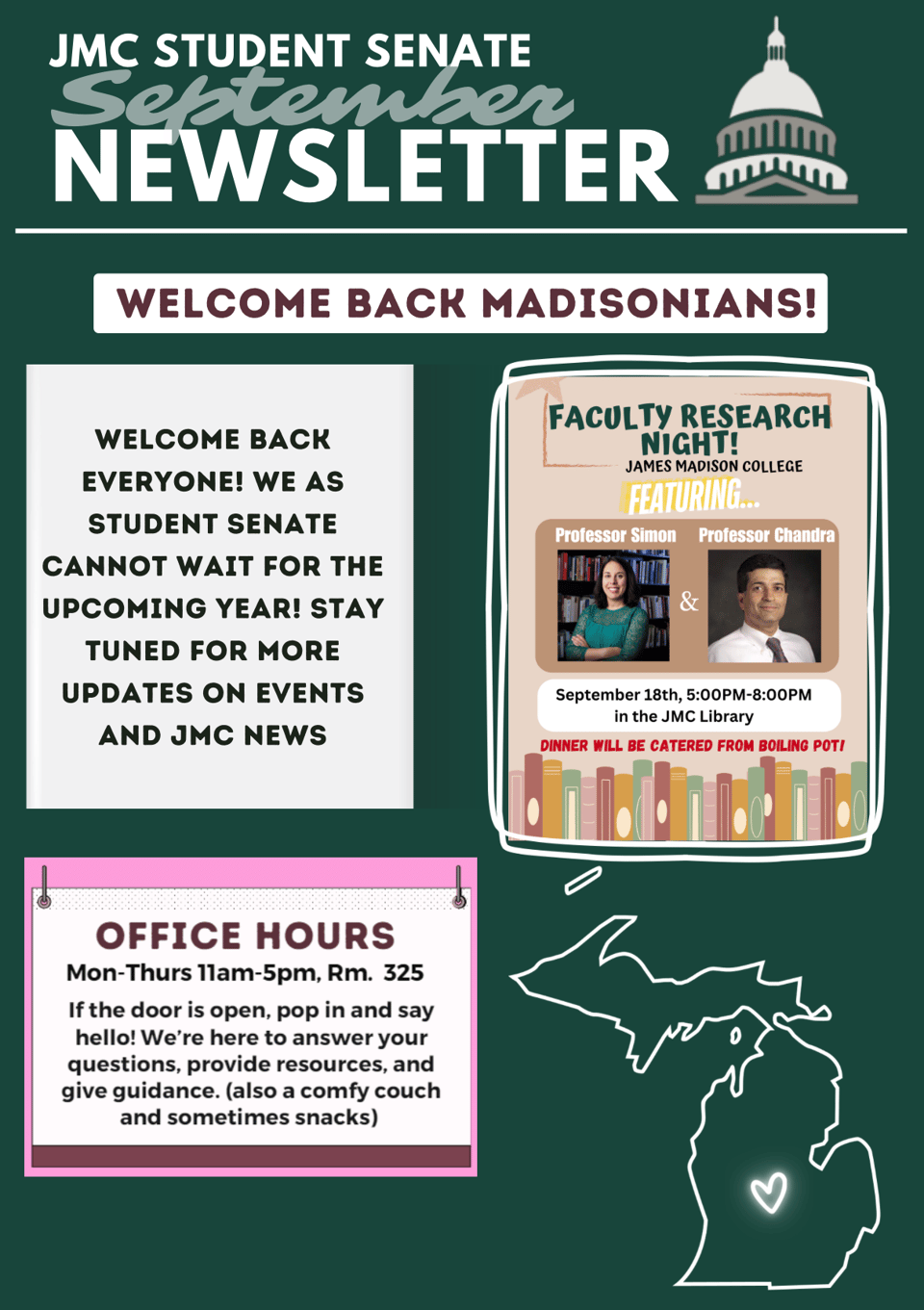 JMC Student Senate: September Newsletter