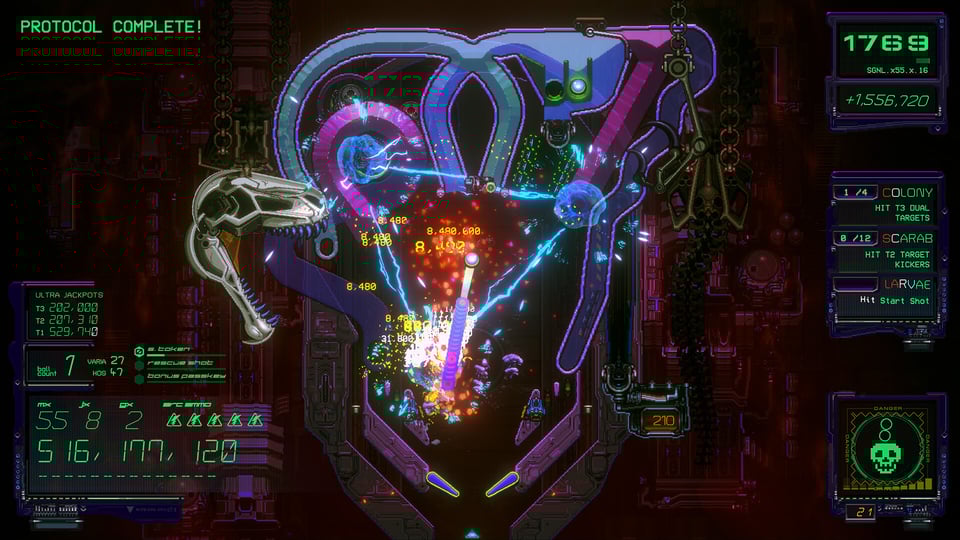 A bonus stage in the finished version of Xenotilt.