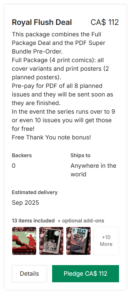 picture of the royal flush package