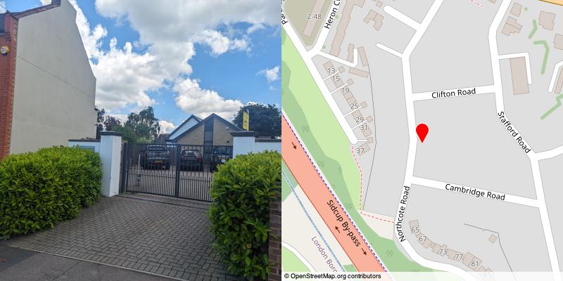 A picture and map of the mews