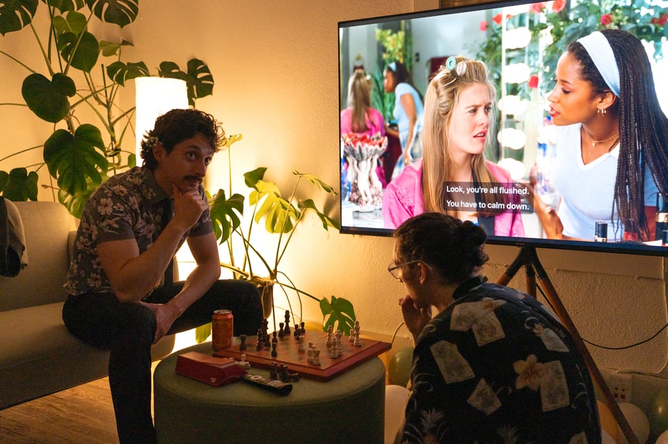 Ivan and Micah playing chess.