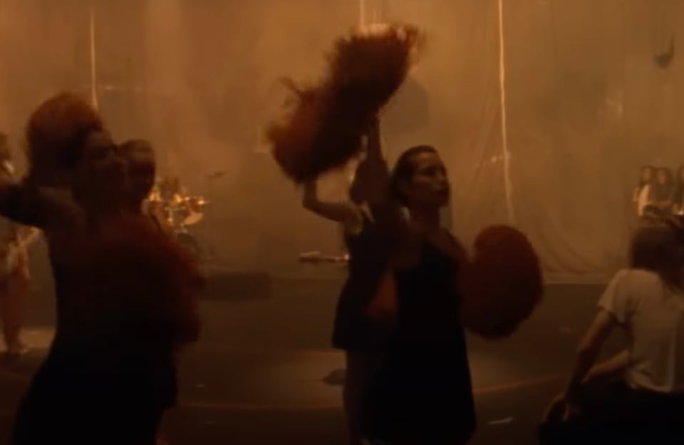 The cheerleaders from the video for “Smells Like Teen Spirit” by Nirvana