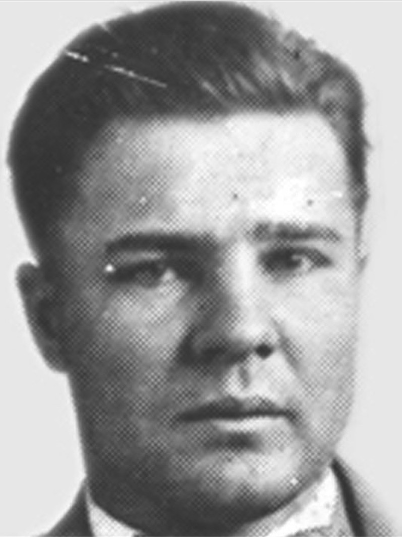 A crop of Pretty Boy Floyd's mugshot by the FBI