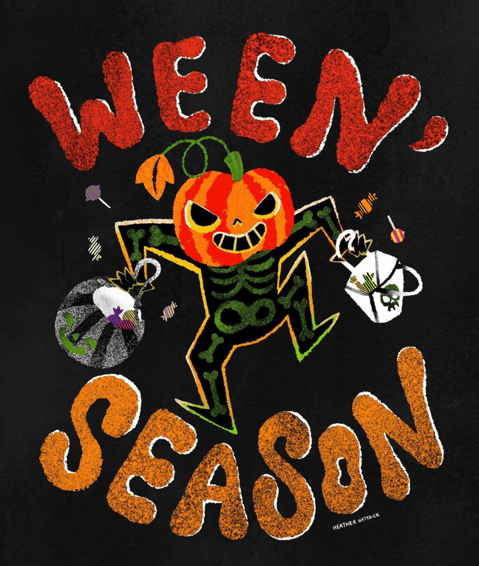 An illustration reading