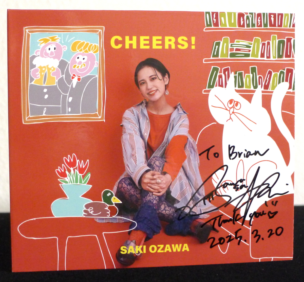 Front cover of CD “/Cheers!/” by Saki Ozawa