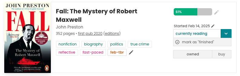 The image displays a book entry for