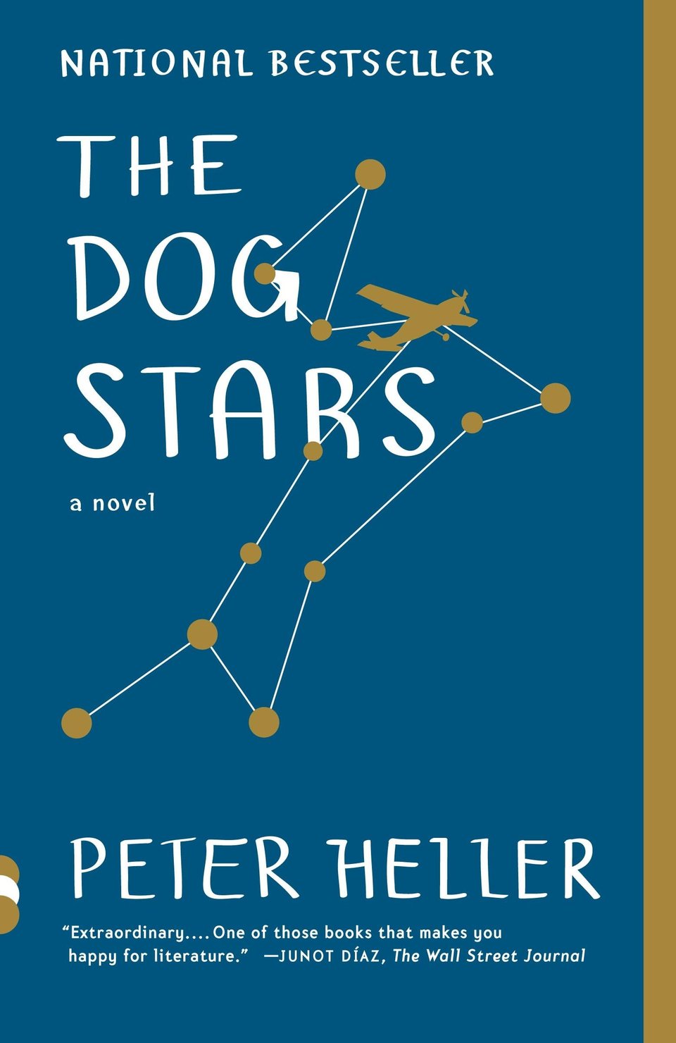 Dog constellation and starts in a night sky (dark blue background)