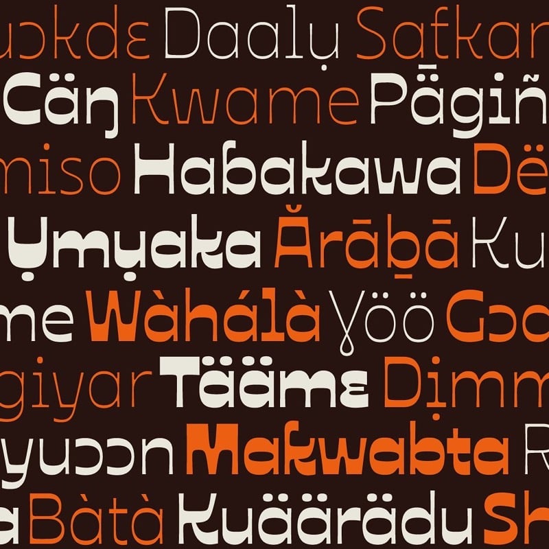 Ojuju, by Ụdị Foundry Chisaokwu Joboson. Made with Font Proofer.