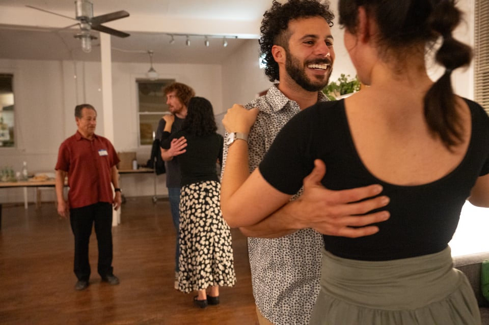 People dancing.