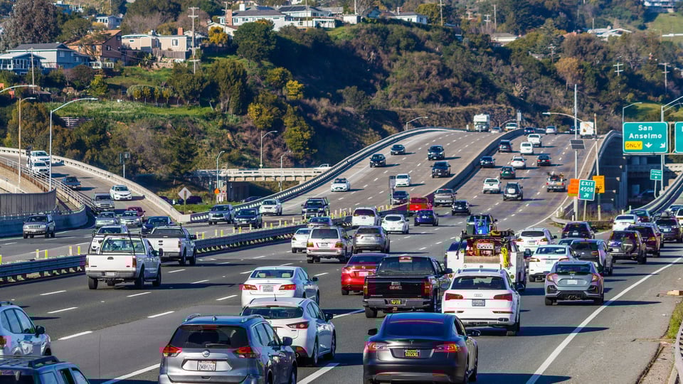 An image of congestion on an interstate