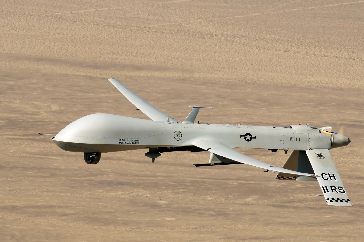 US Predator Drone in-flight