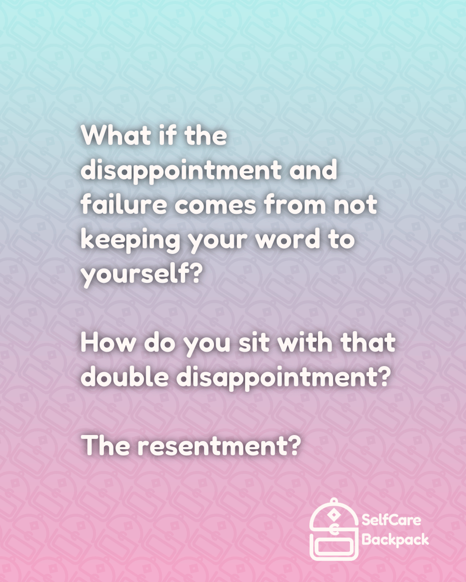 How do you show up for yourself?