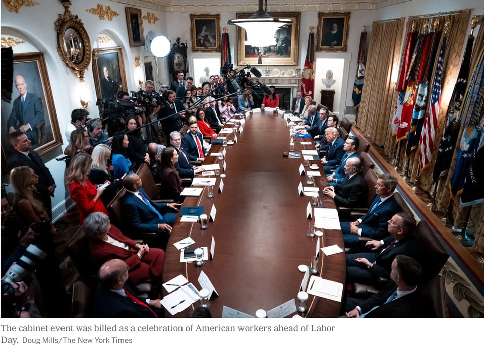 Trump’s sycophantic cabinet