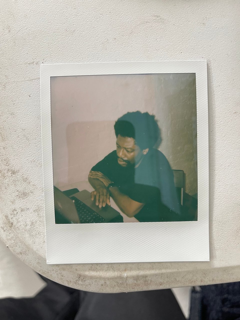 a man using a laptop