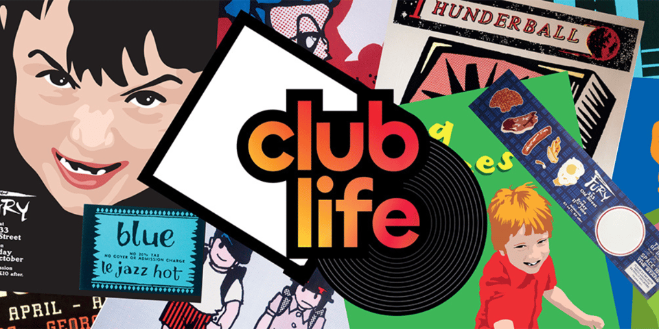 A selection of Fred's beautiful club posters.