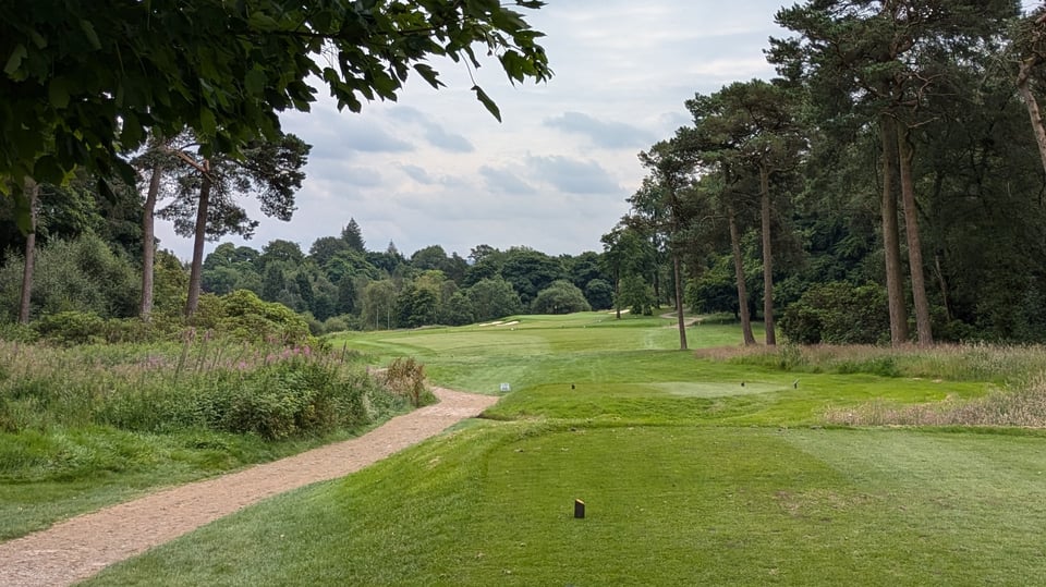 Par 4 7th at Cavendish in July from the tee, my favourite hole, and reputedly inspiration for the 18th at Augusta National
