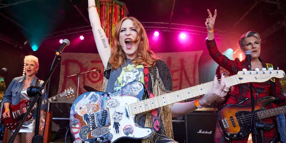 A punk band called Riot Women.