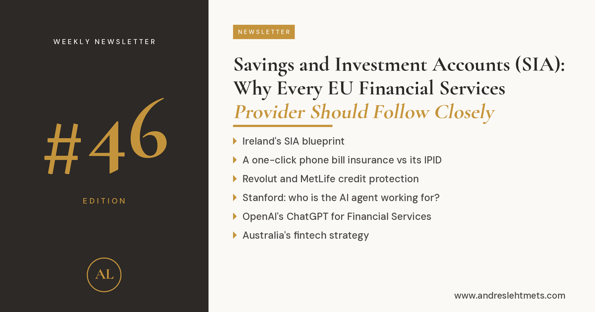 #46: Why every financial services provider should follow Savings and Investment Accounts closely