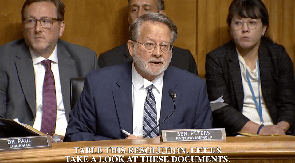The U.S. Senate giveth, the U.S. Senate and taketh away