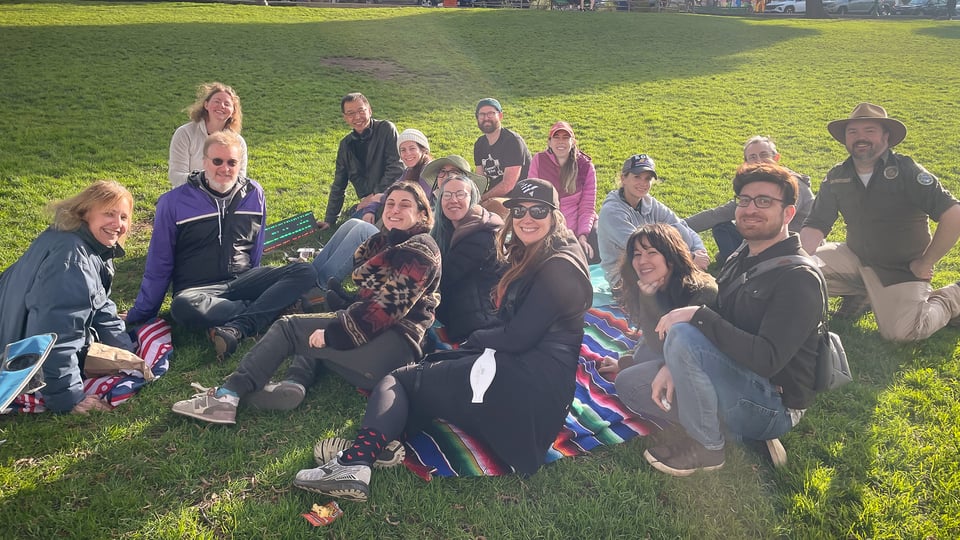 Group photo from our first play test