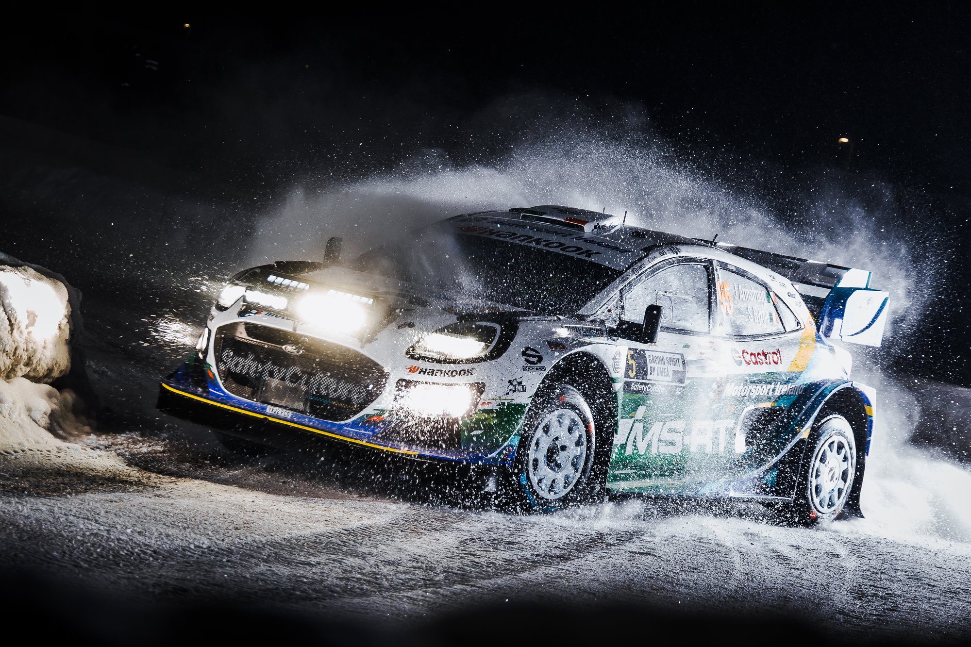 Armstrong grabs first WRC points after strong Rally Sweden