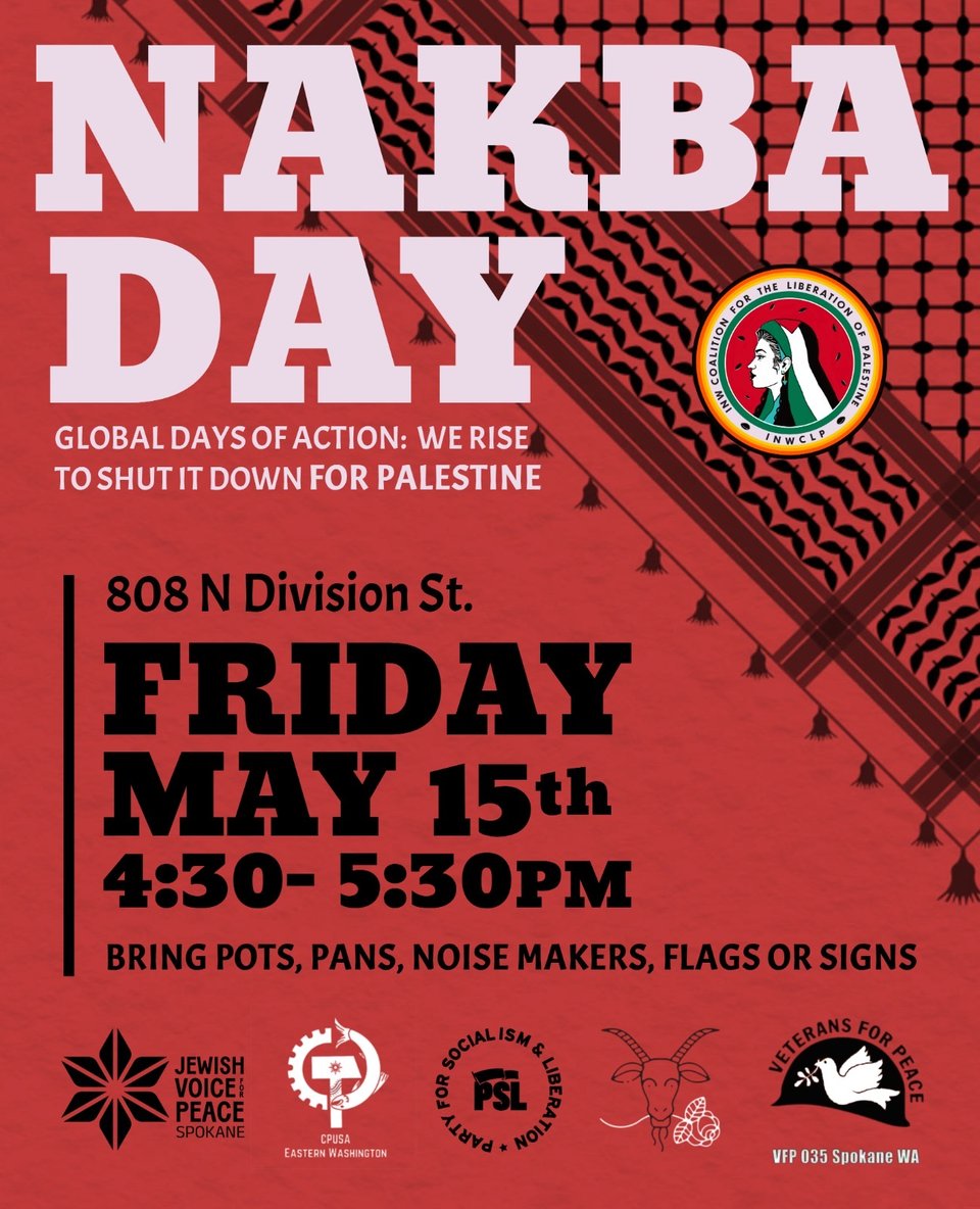 NAKBA DAY THIS FRIDAY!