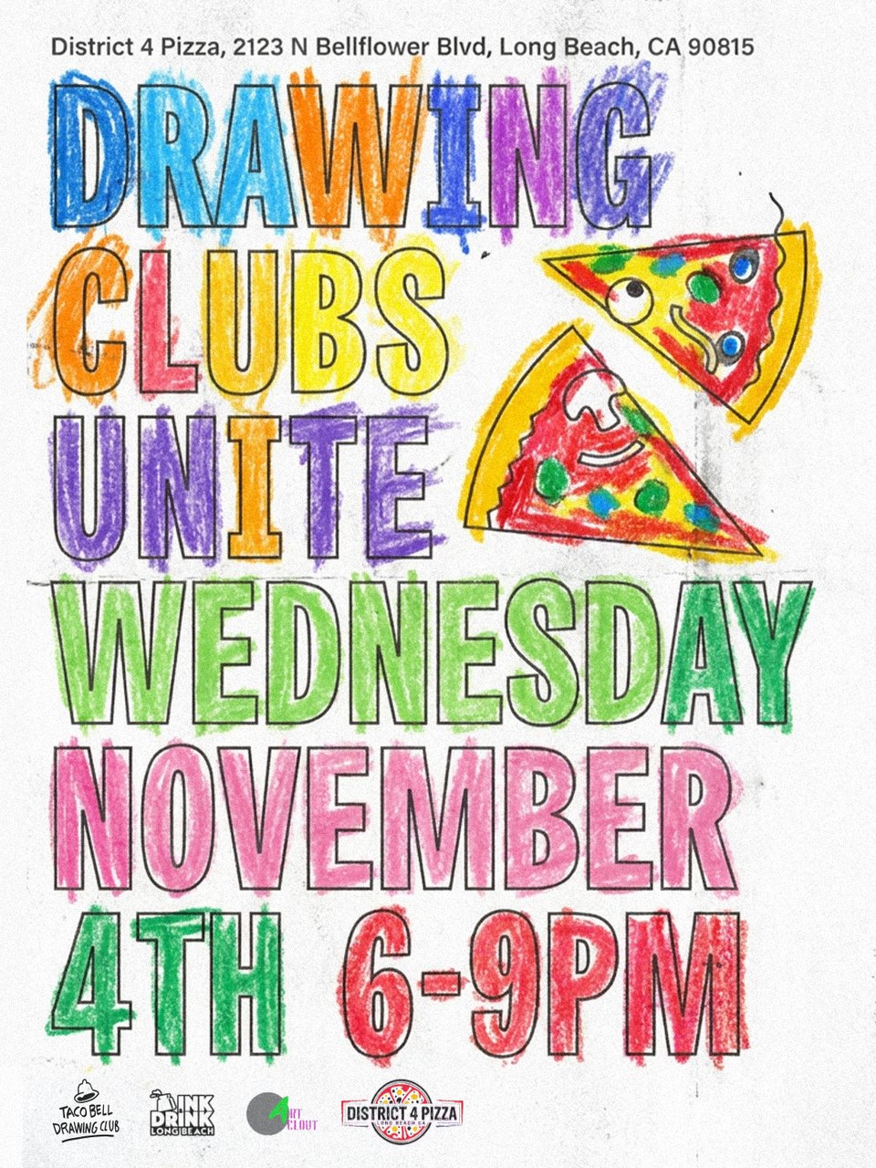 Drawing Clubs Unite 11/4 6PM