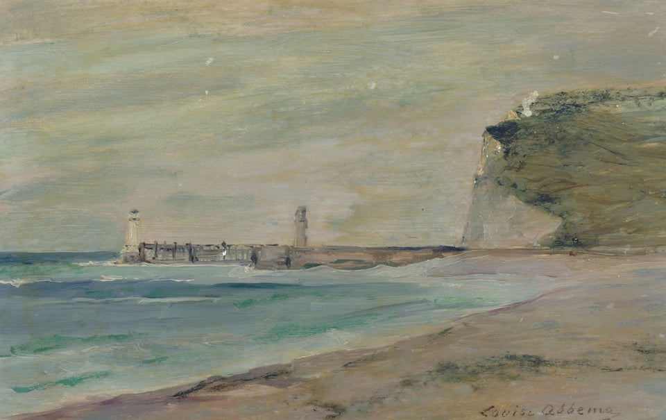 Beachside landscape with a turquoise sea