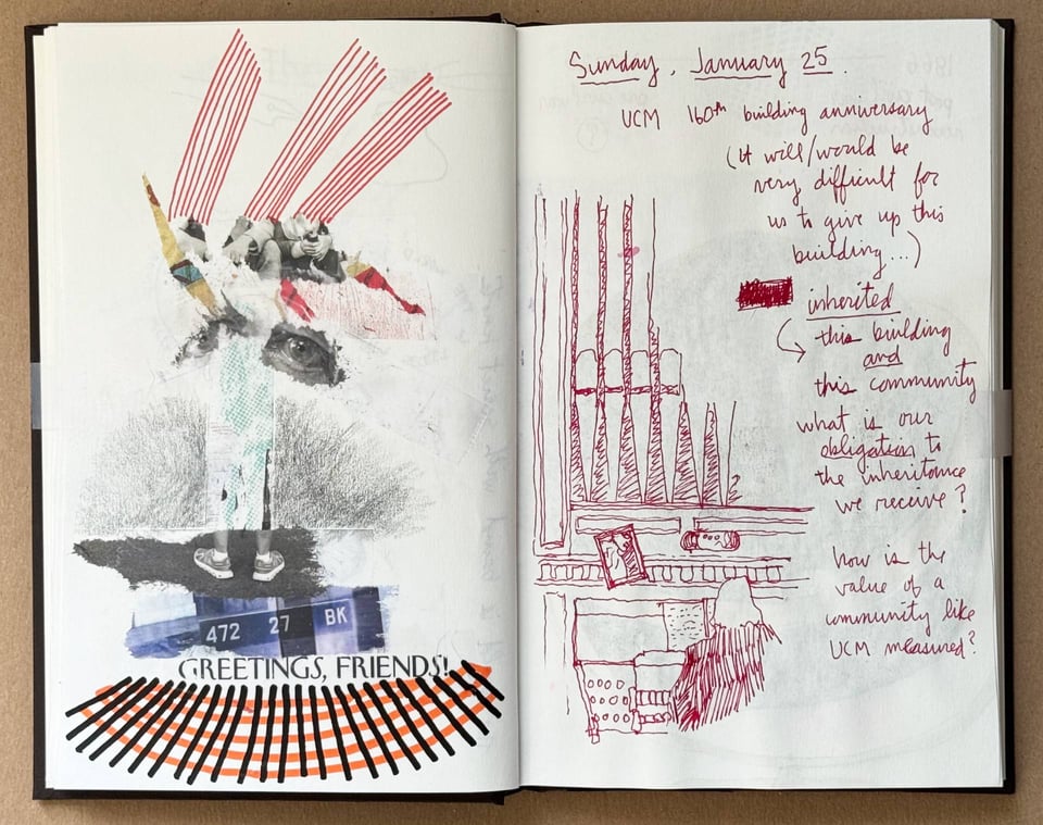 a sketchbook