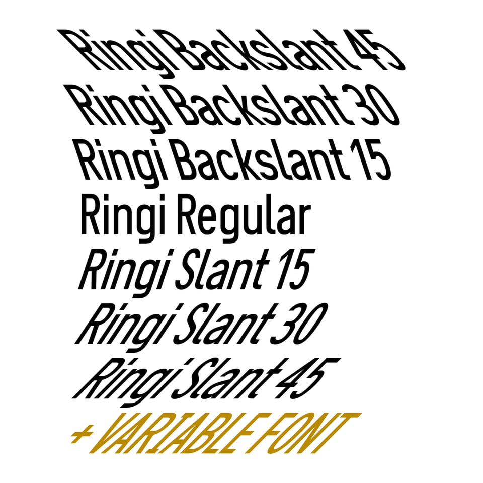 Specimen of Ringi by Inga Plonnings