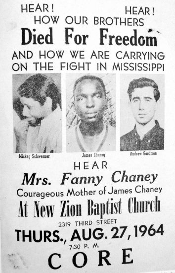Mississippi Civil Rights Workers Disappearance (Mississippi Burning) — archival photo