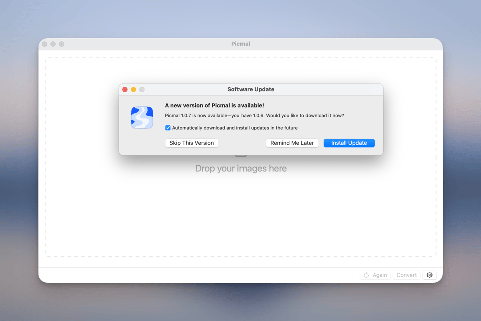 Picmal update demo