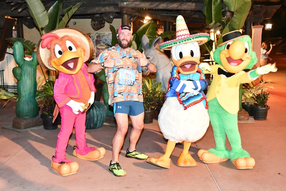 me posing with the Three Caballeros