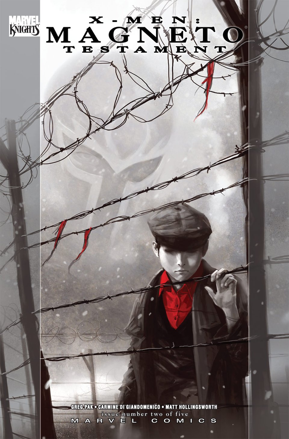 the cover to Magneto: Testament #2 by by Greg Pak and Carmine Ci Giandomenico via Marvel Comics