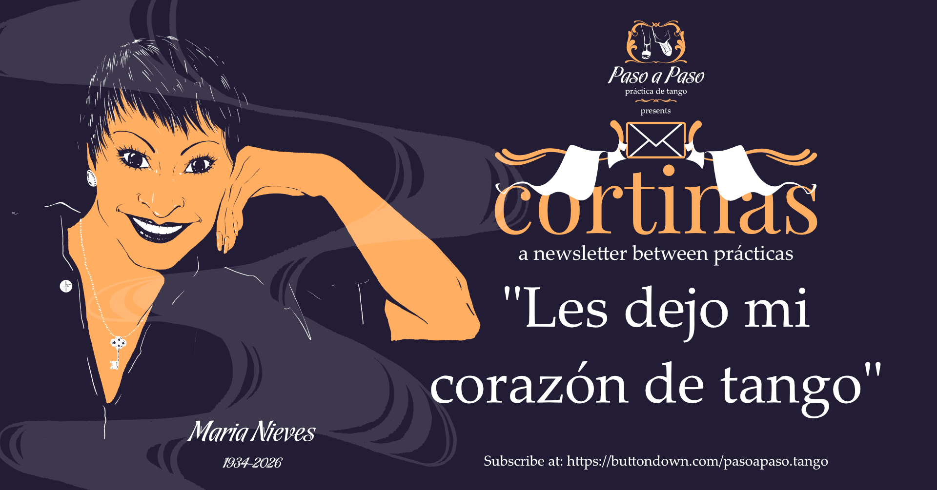 "Les dejo mi corazón de tango" 