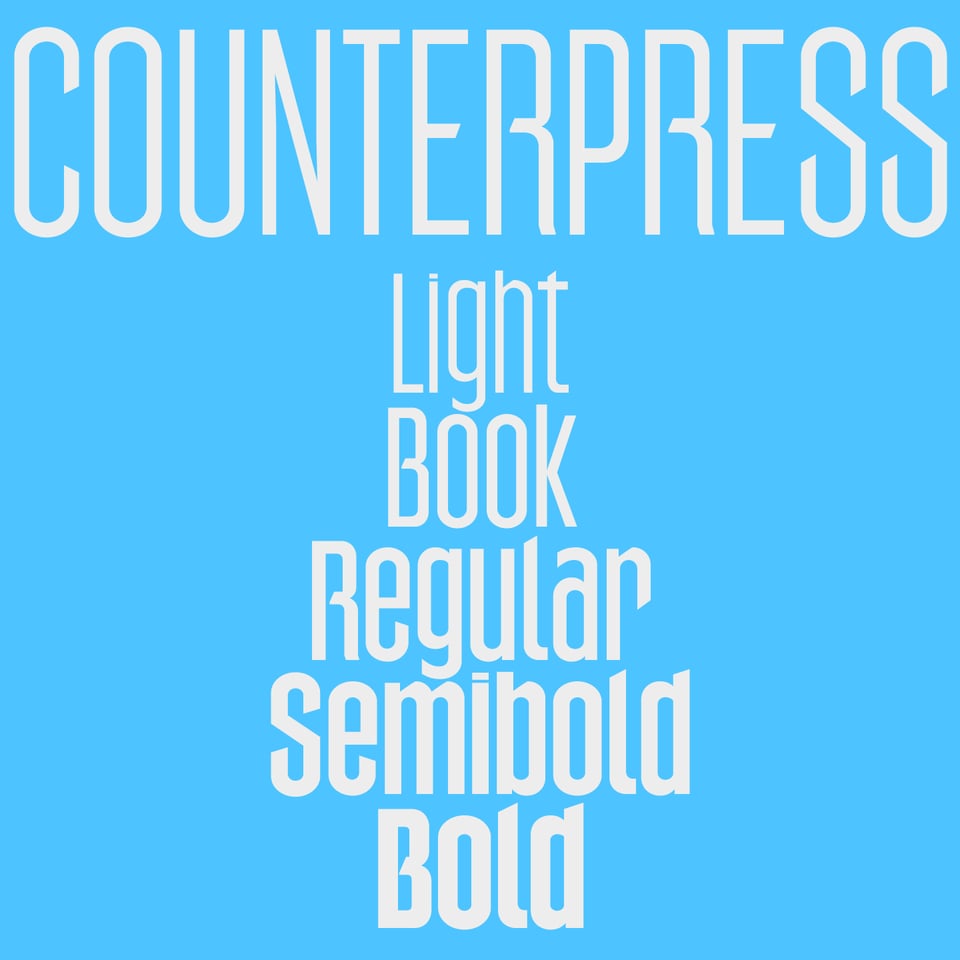 Counterpress weights