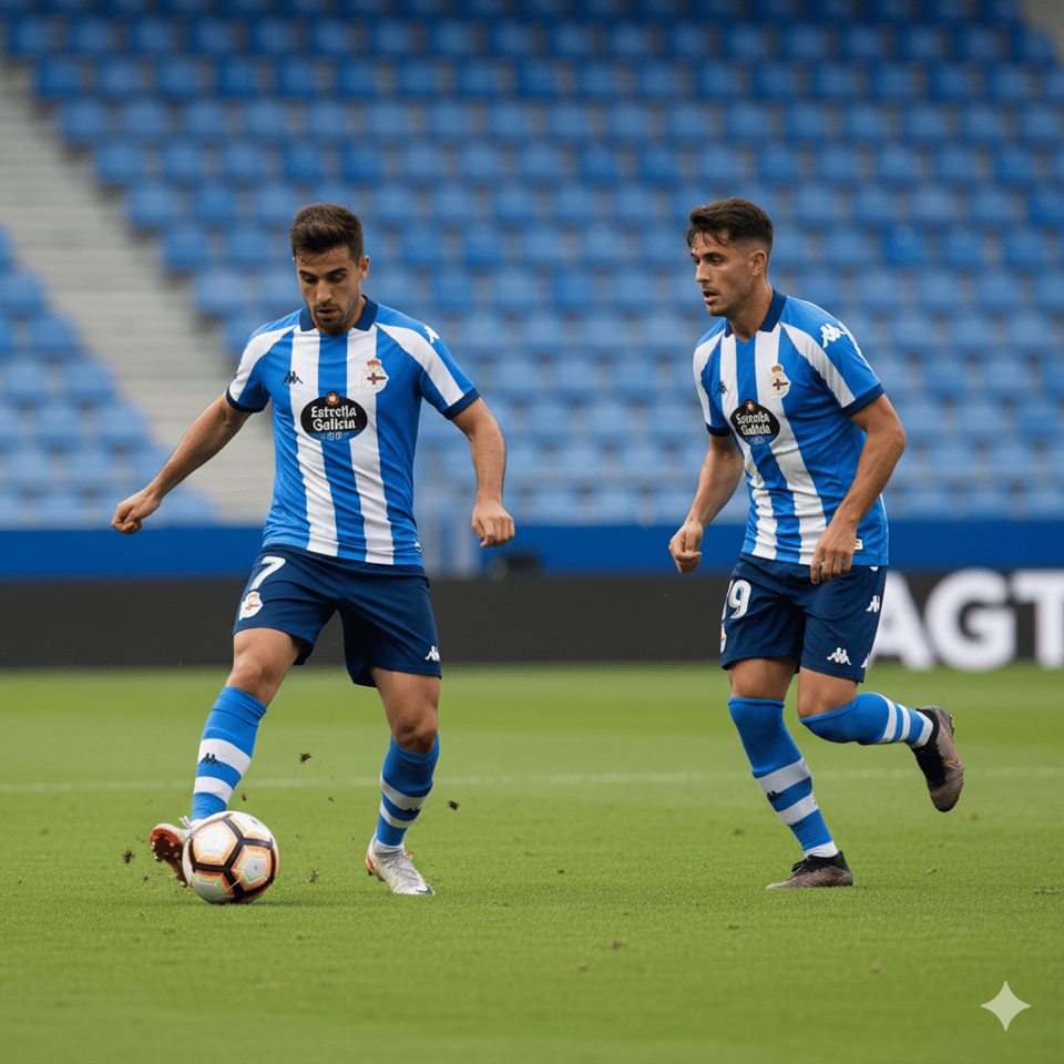 Dous xogadores do Dépor