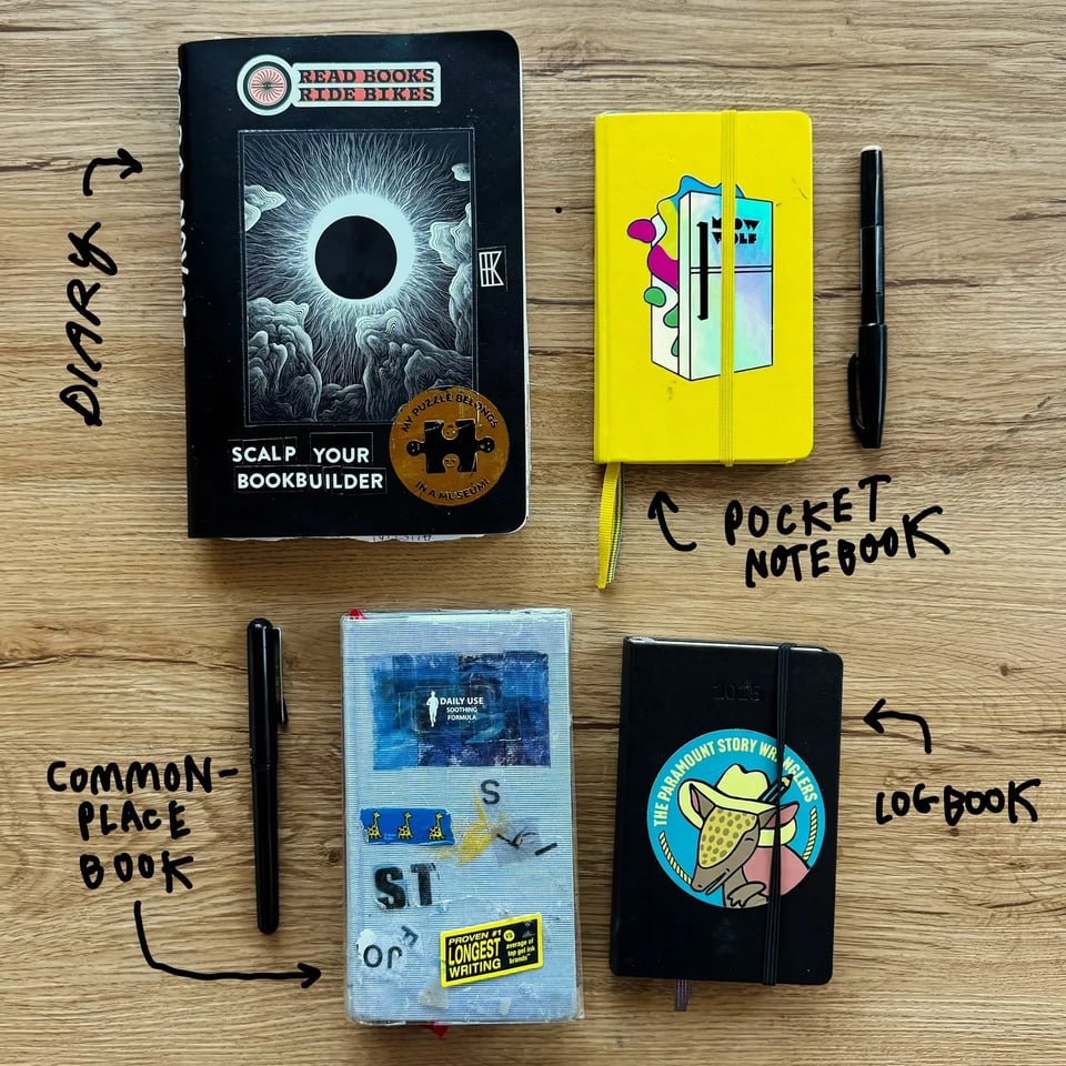 4 notebooks from austin kleon
