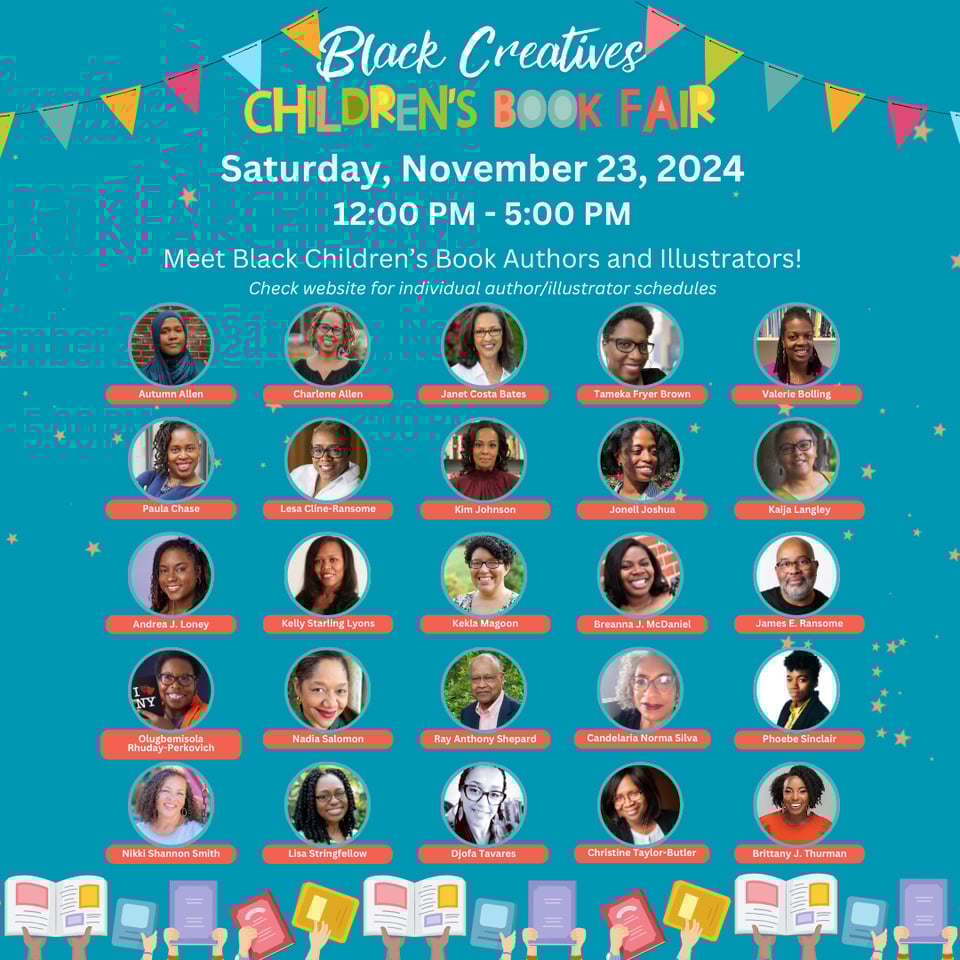 25 authors and illustrators debuting at the Black Creatives Children's Book Fair in Roxbury, MA