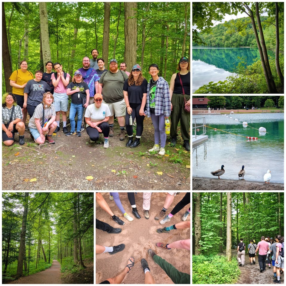 Some photos from our last hike at Green Lakes State Park