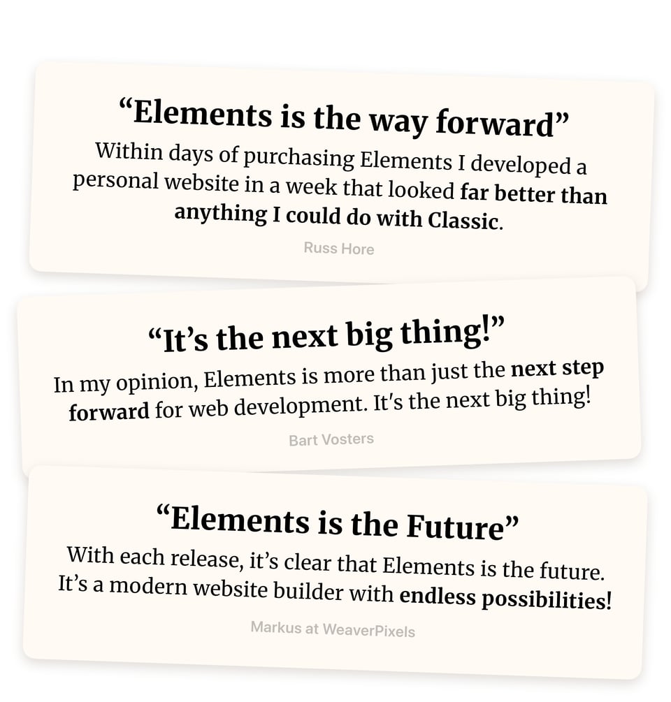 User Reviews for Elements