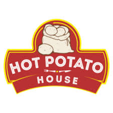 logo of Hot Potato House in Brooklyn, NY. A sack of potatoes with the phrase "Hot Potato House" below.