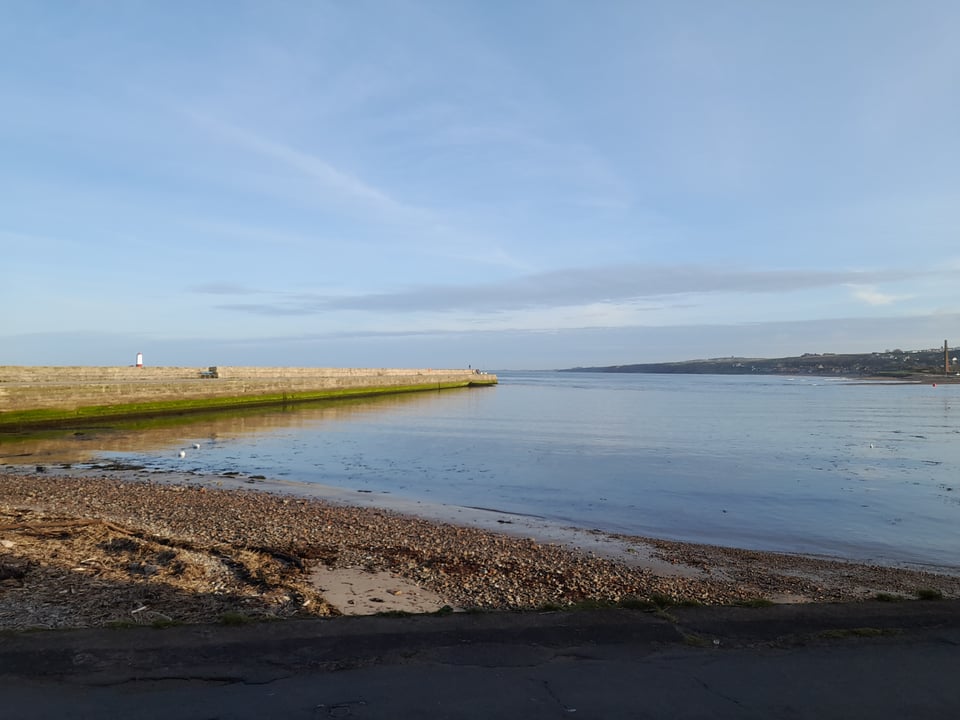 A view of the North Sea in the sunshine