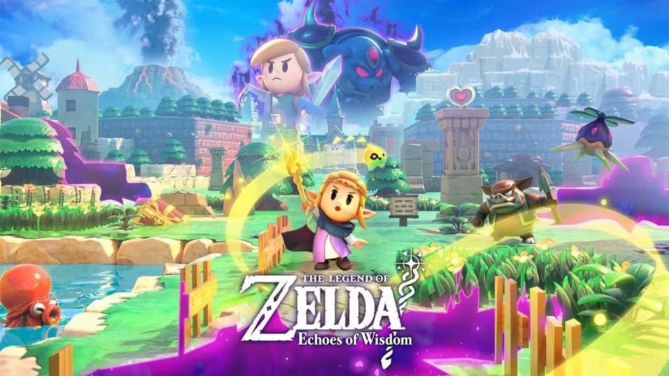 Promotional image of The Legend of Zelda Echoes of Wisdom.
