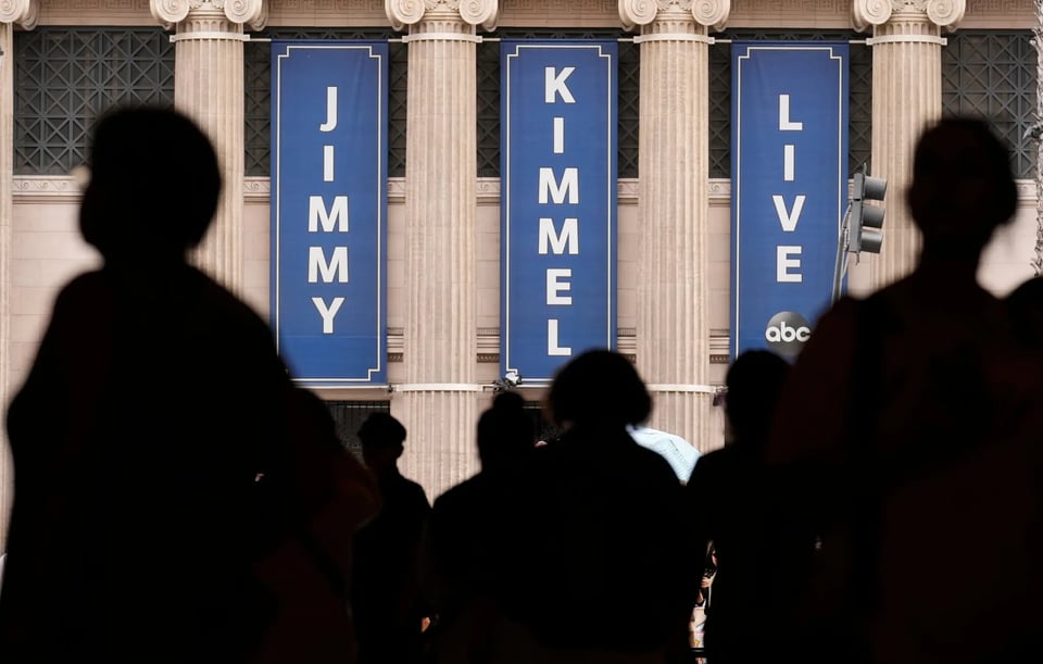 The “Jimmy Kimmel Live” studio in Los Angeles this week.