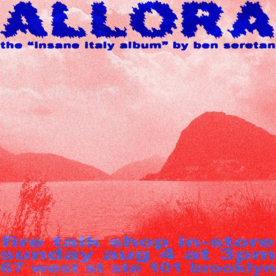 flyer for the fire talk shop in-store sunday aug 4 @ 3pm