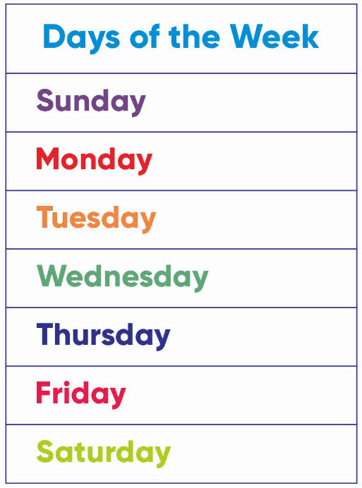 Days of the Week