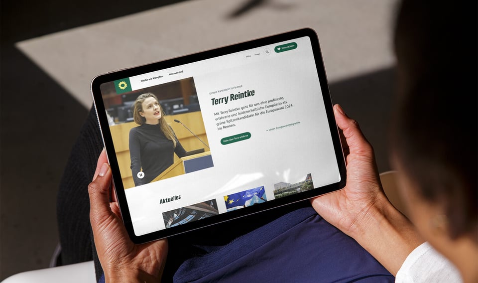 German green party web revamp